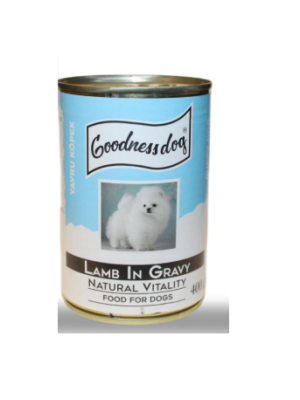 GOODNESS DOG KONSERVE YAVRU KUZU ETLİ 400 GR GOODNESS DOG KONSERVE YAVRU KUZU ETLİ 400 GR